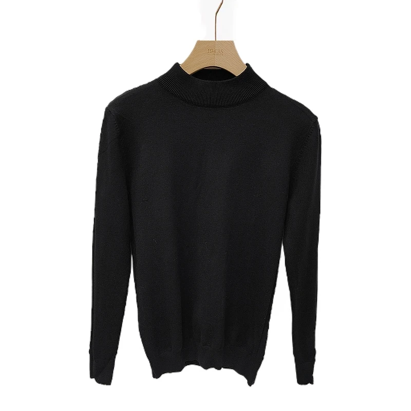 男士长袖时尚休闲秋季新款打底针织中领毛衣468002