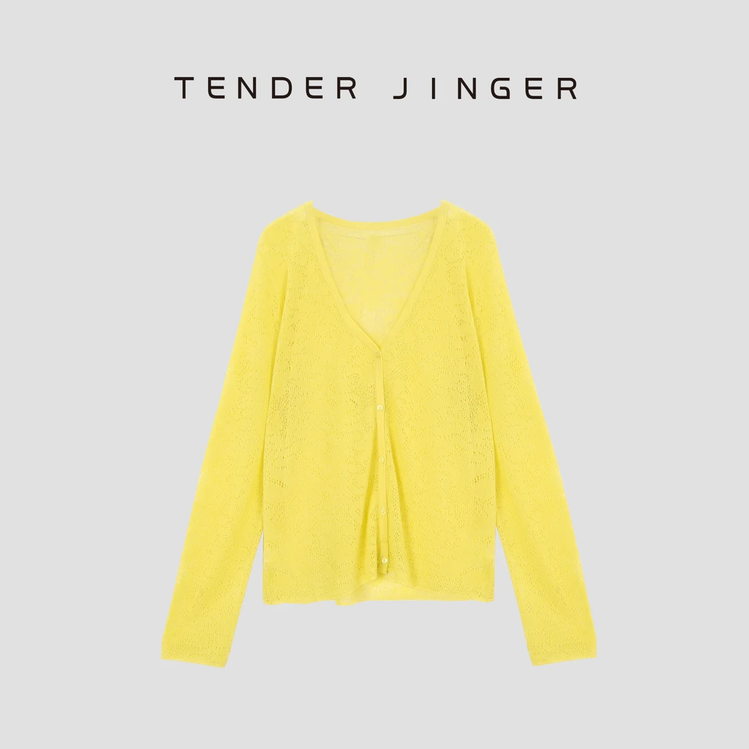 Tender Jinger【专柜】时尚V领休闲上衣T52BBS30284