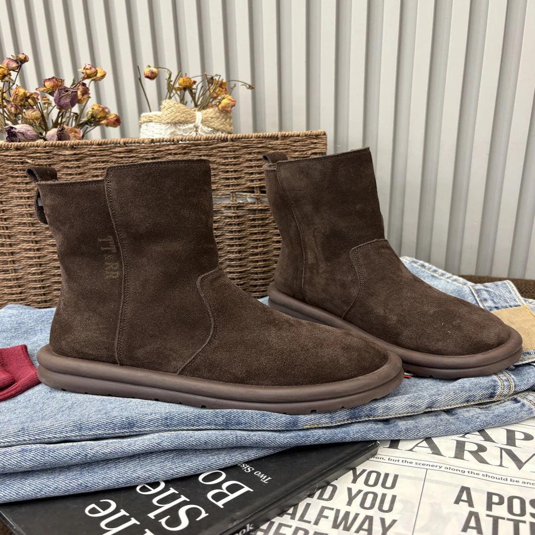 小雨家【韩版】韩版时尚洋气加棉马丁靴棉靴冬百搭休闲舒适短靴潮靴