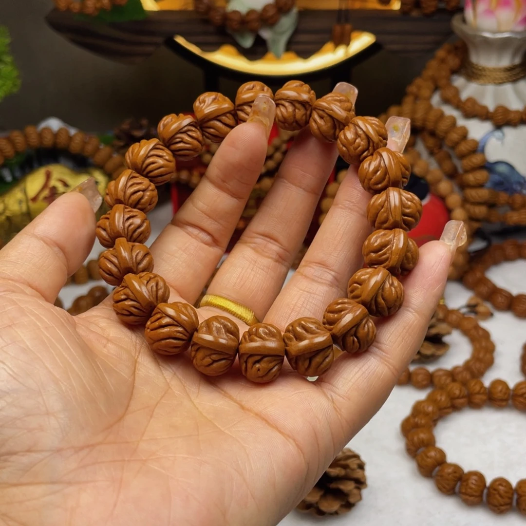 死***鬼吊坠桃核16顶级双脊龙单圈