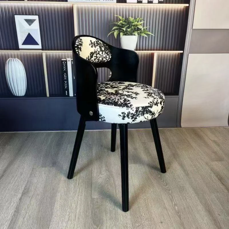 实木家用桌椅餐椅轻奢电脑凳子椅子梳妆台卧室化妆旋转学习休闲凳