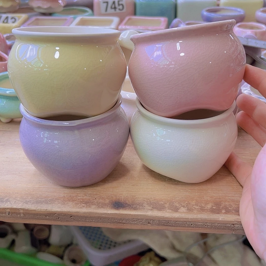 陶瓷花盆当场满12包邮