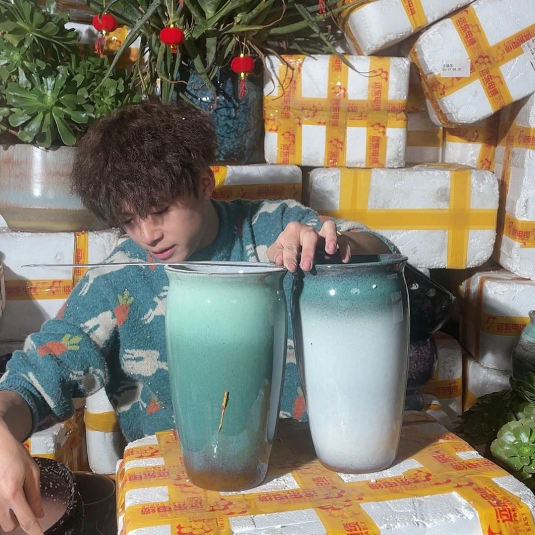 红陶宜兴紫砂花盆