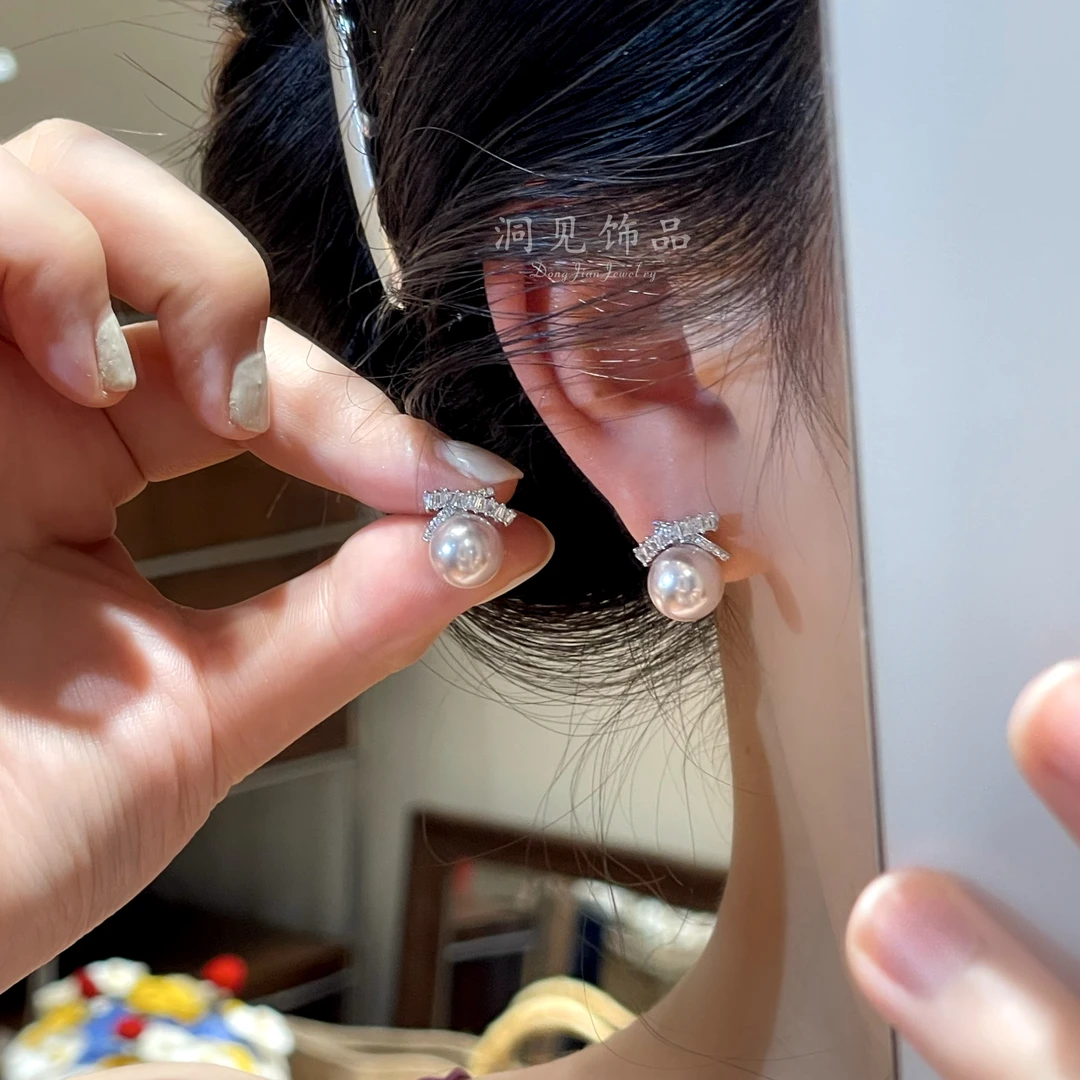 【夜明】银色耳钉日韩时尚简约欧美风女ES769