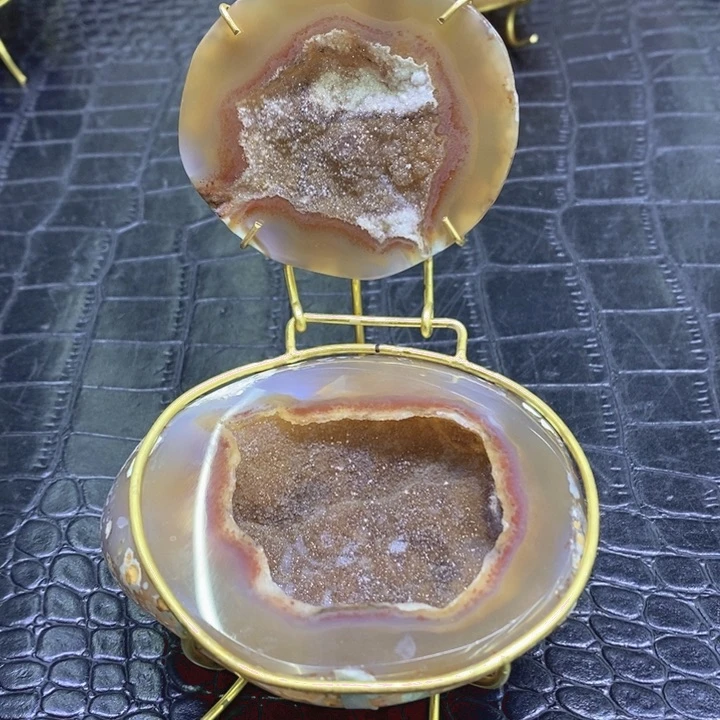 未镶嵌珠宝半成品紫晶彩晶盆