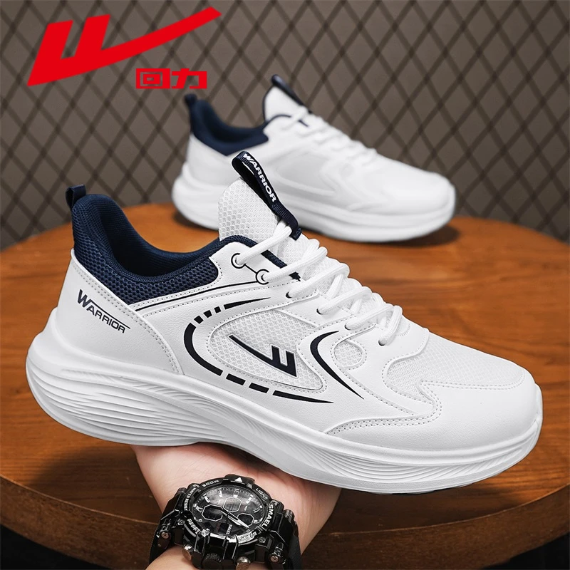 回力男鞋2025新款春季透气网面运动鞋学生体考白色透气跑步鞋男款