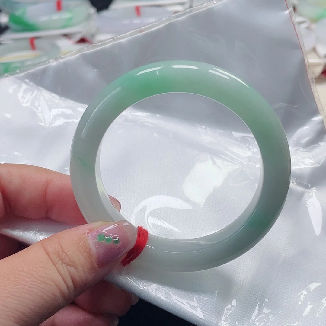 未镶嵌手镯翡翠缅甸翡翠手镯54圈