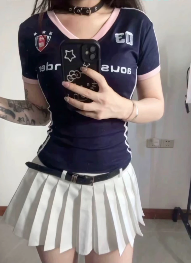 F辣妹紧身短袖百搭