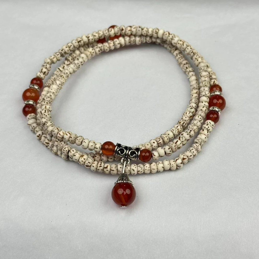 合金手链 星月菩提红珠108（无礼盒）K223