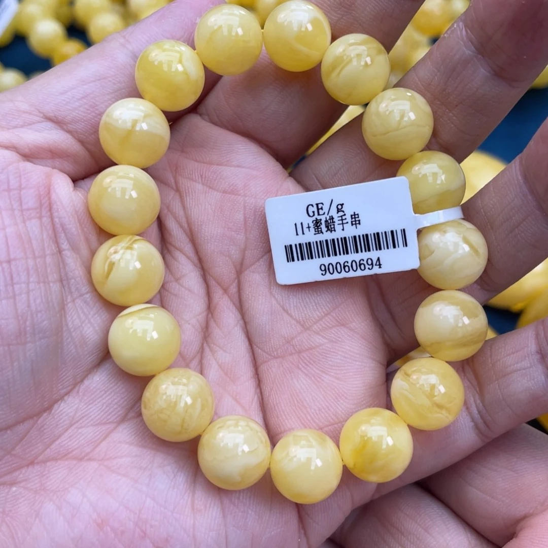 琥珀裸石未镶嵌琥珀蜜蜡11m m