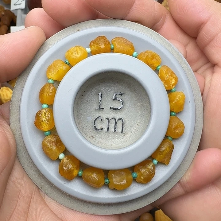 蜜蜡未镶嵌裸石天然蜜蜡手串