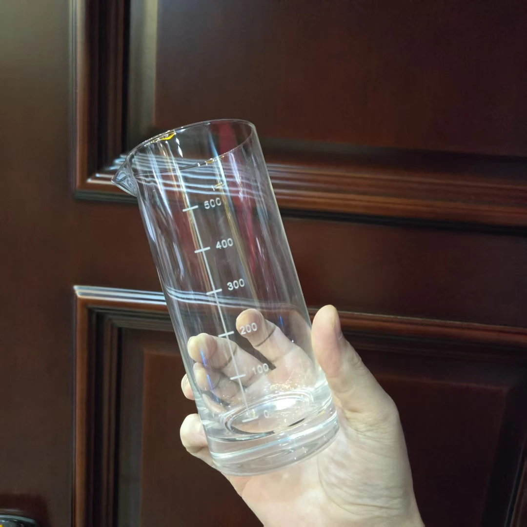 璃湾 LIWAN 一只装500毫升无铅水晶玻璃量杯