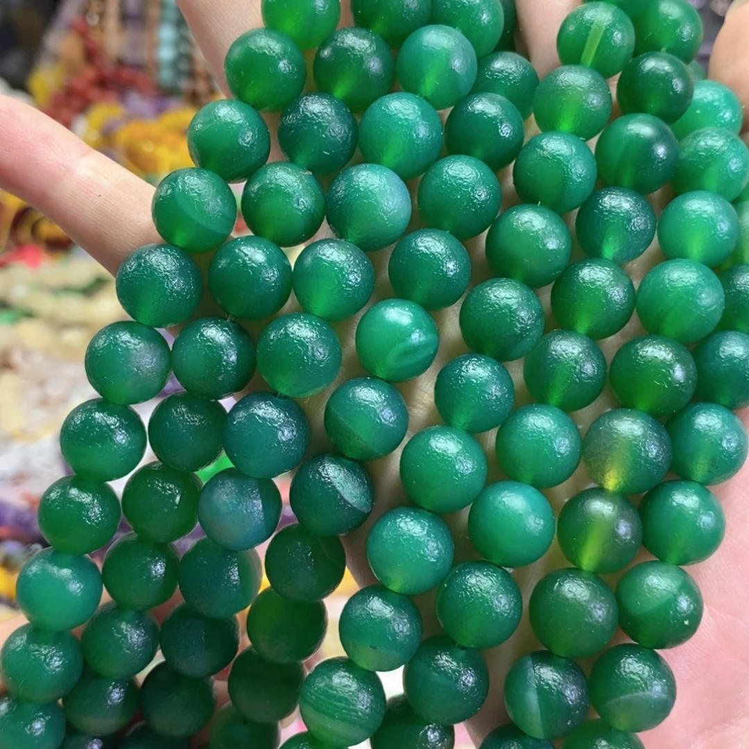 玛瑙/玉髓足银镀金镶嵌珠宝半成品橘皮玛瑙一条吧12mm