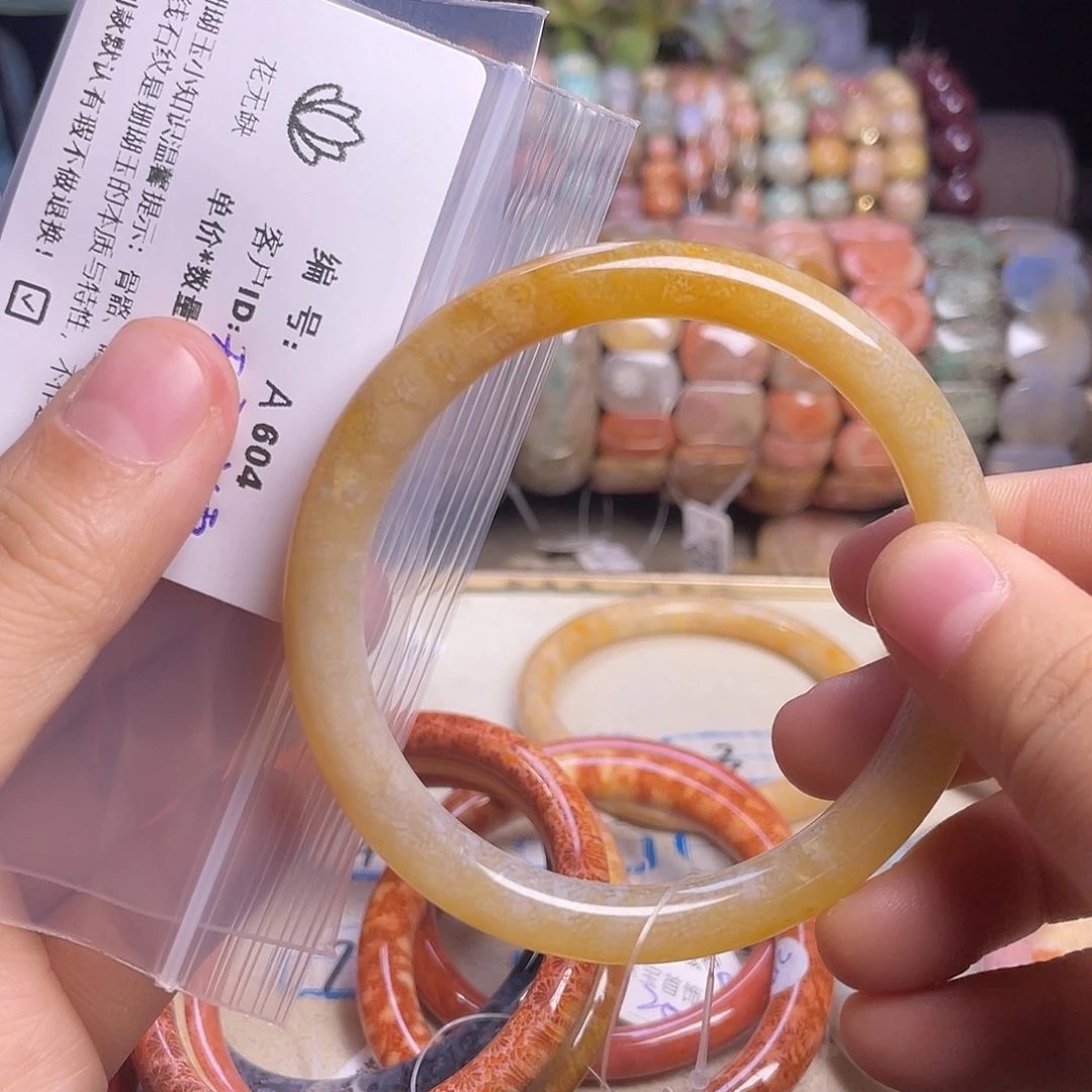 天***翼硅化玉未镶嵌手镯