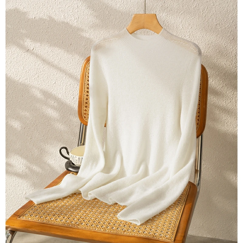 【井上青】百搭半高领无缝长袖打底衫 WA8F102