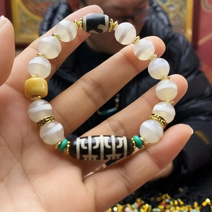 玛瑙/玉髓合金颈饰