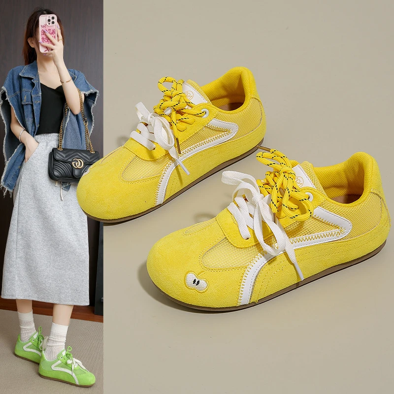 2025春季新款韩版透气阿甘鞋女ins学生休闲鞋女跑步德训女鞋Y11