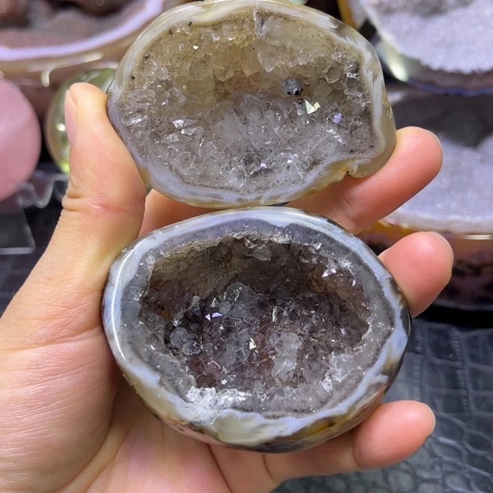 未镶嵌珠宝半成品水晶高货盆