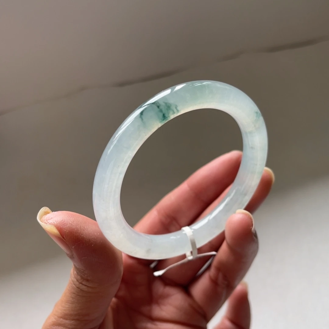 未镶嵌手镯翡翠53圈三天鉴赏期