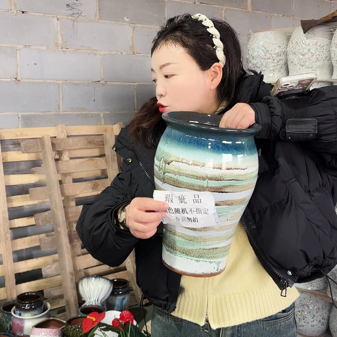 瑕疵一个高32/20红陶