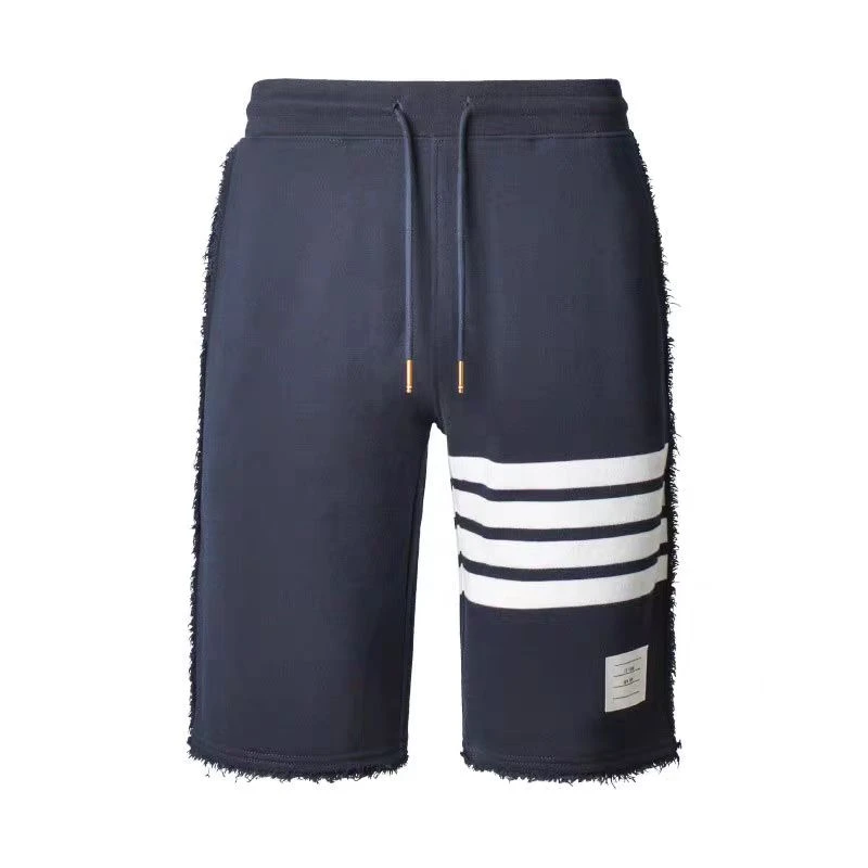 男女同款全棉流苏做旧短裤 A0070