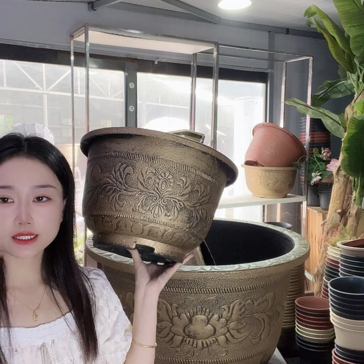 圆形40花盆5个有孔