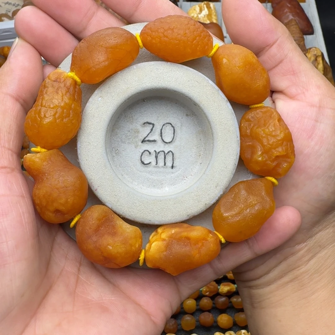 琥珀未镶嵌珠宝奇石天然蜜蜡手串