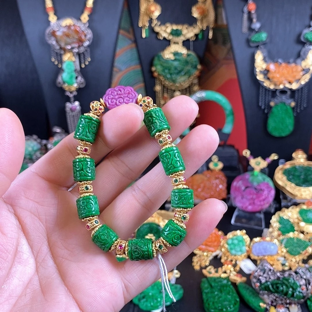 翡翠未镶嵌手链手链