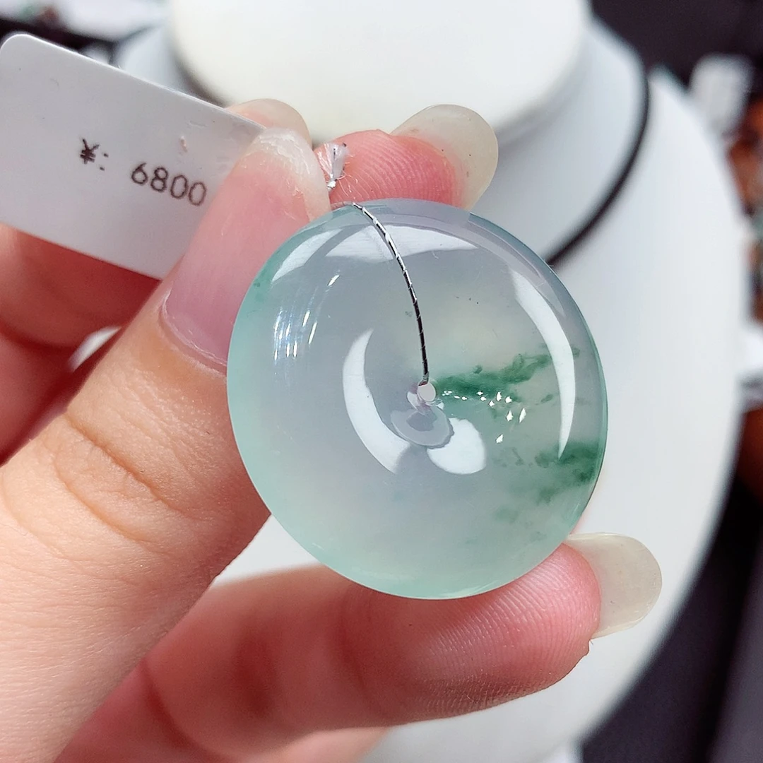 翡翠未镶嵌颈饰翡翠123，28/5.5