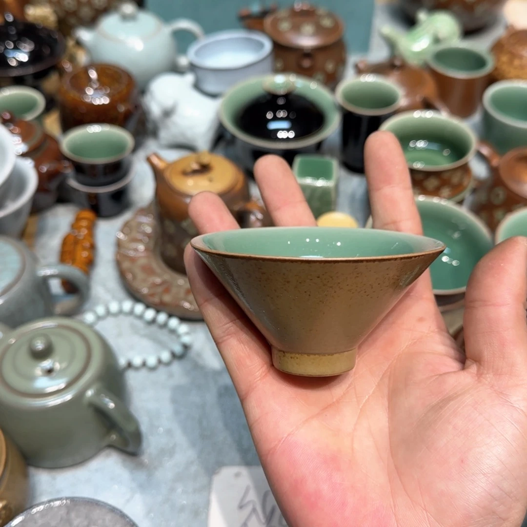 小金茶具青瓷茶器