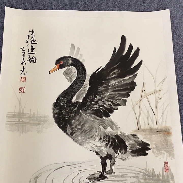 国画纯手绘写意画作50*60
