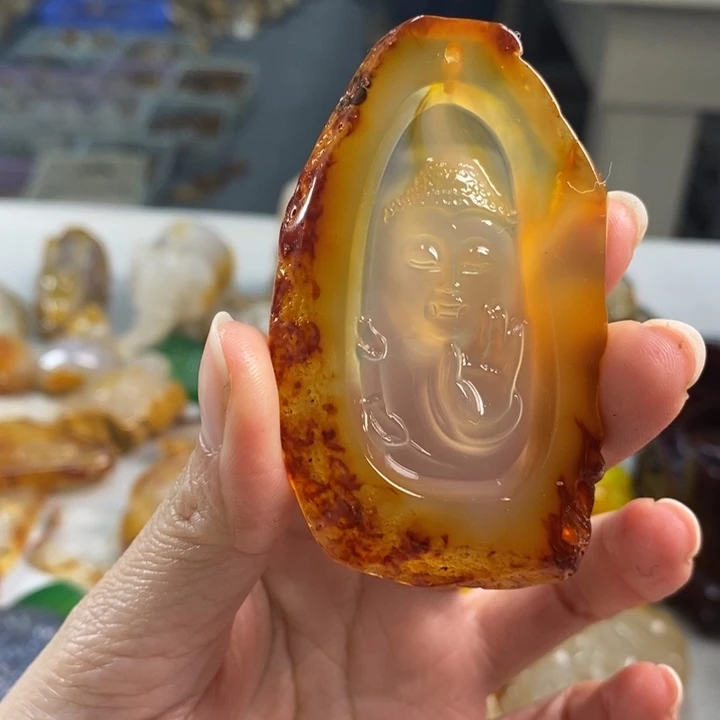 玛瑙/玉髓吊坠(不含链)未镶嵌