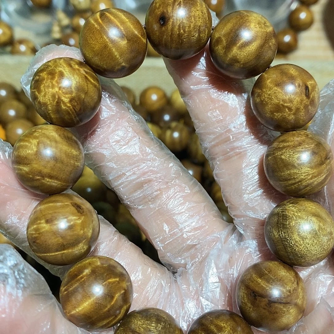 金丝楠孟*小叶1.8手串微瑕