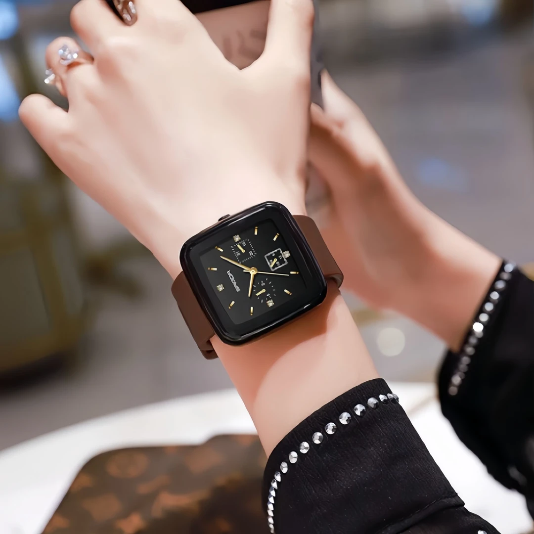 女款女士方形手表轻奢设计感防水潮流百搭时尚石英腕表石英表简约