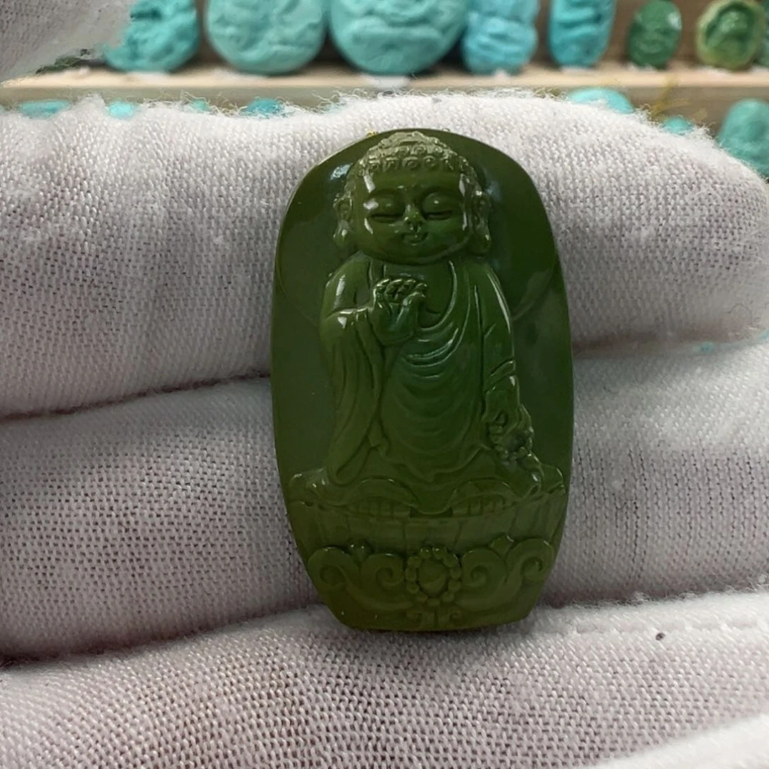 未镶嵌绿松石大日如来18.3mm