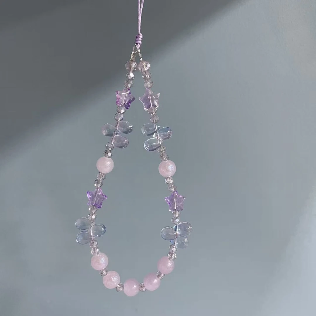 编织水滴星星手机链H426