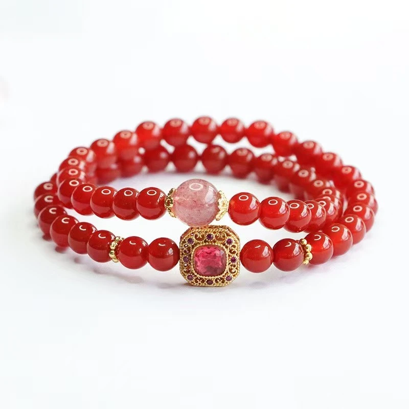 【配礼盒】特级天然珠宝玉石手链AAA100