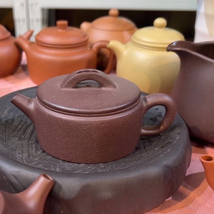 紫砂茶壶100cc天青小汉瓦