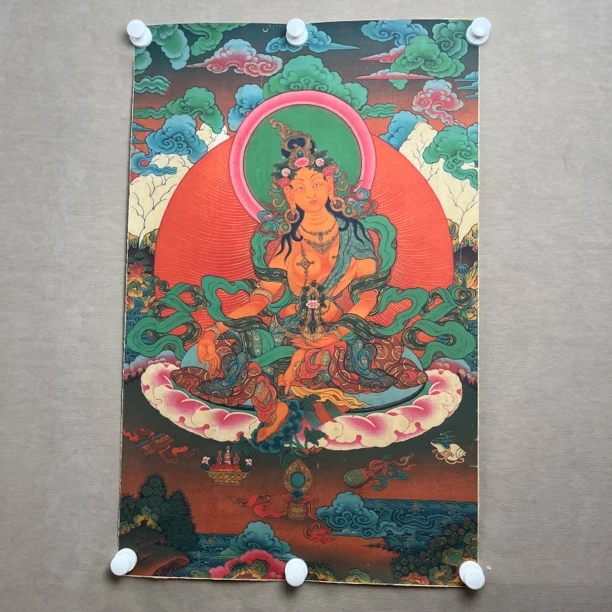 高端精品财源天母绘画唐卡AA81