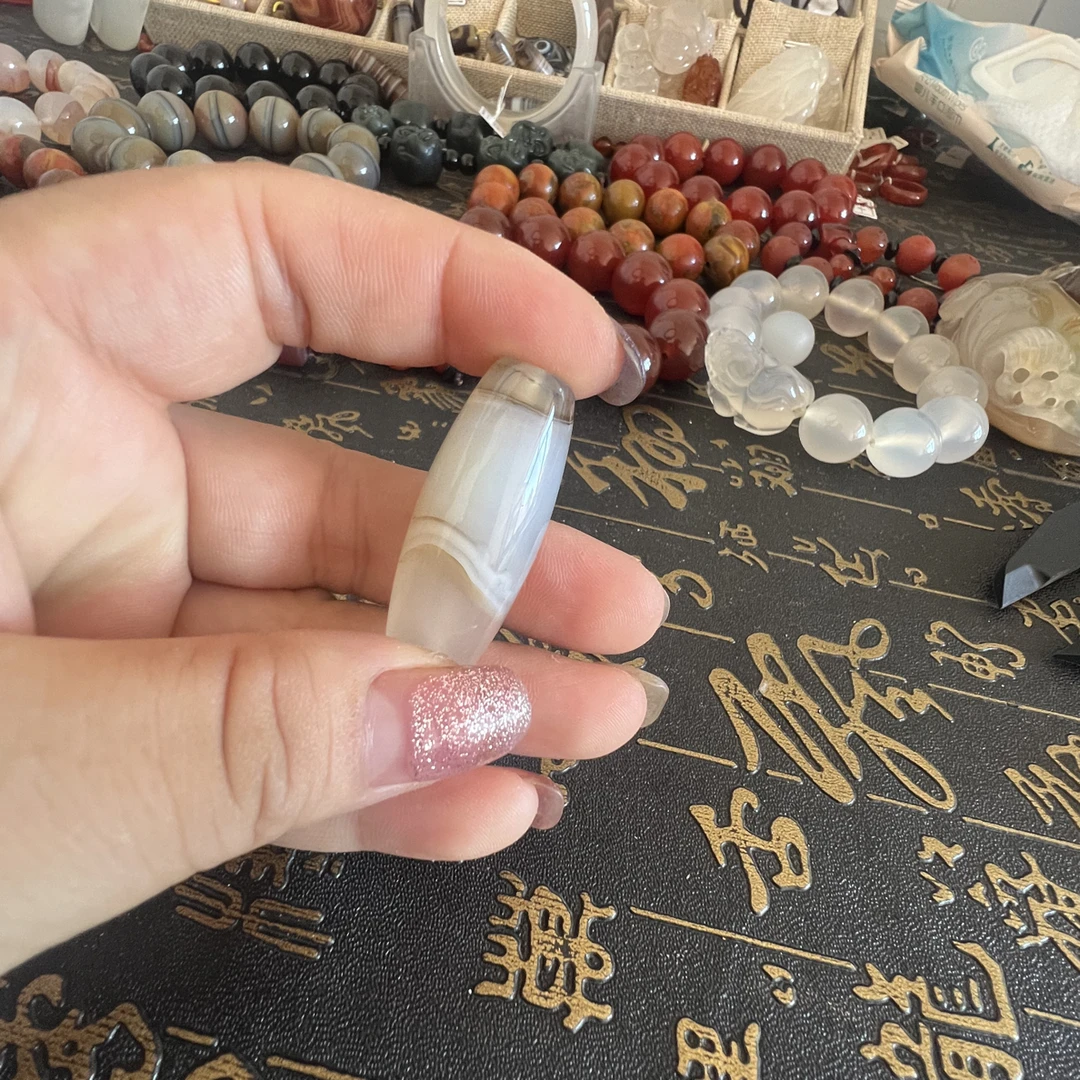 纯天然玛瑙可作佛珠顶珠腰珠配件配饰