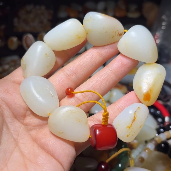 和田玉未镶嵌手链