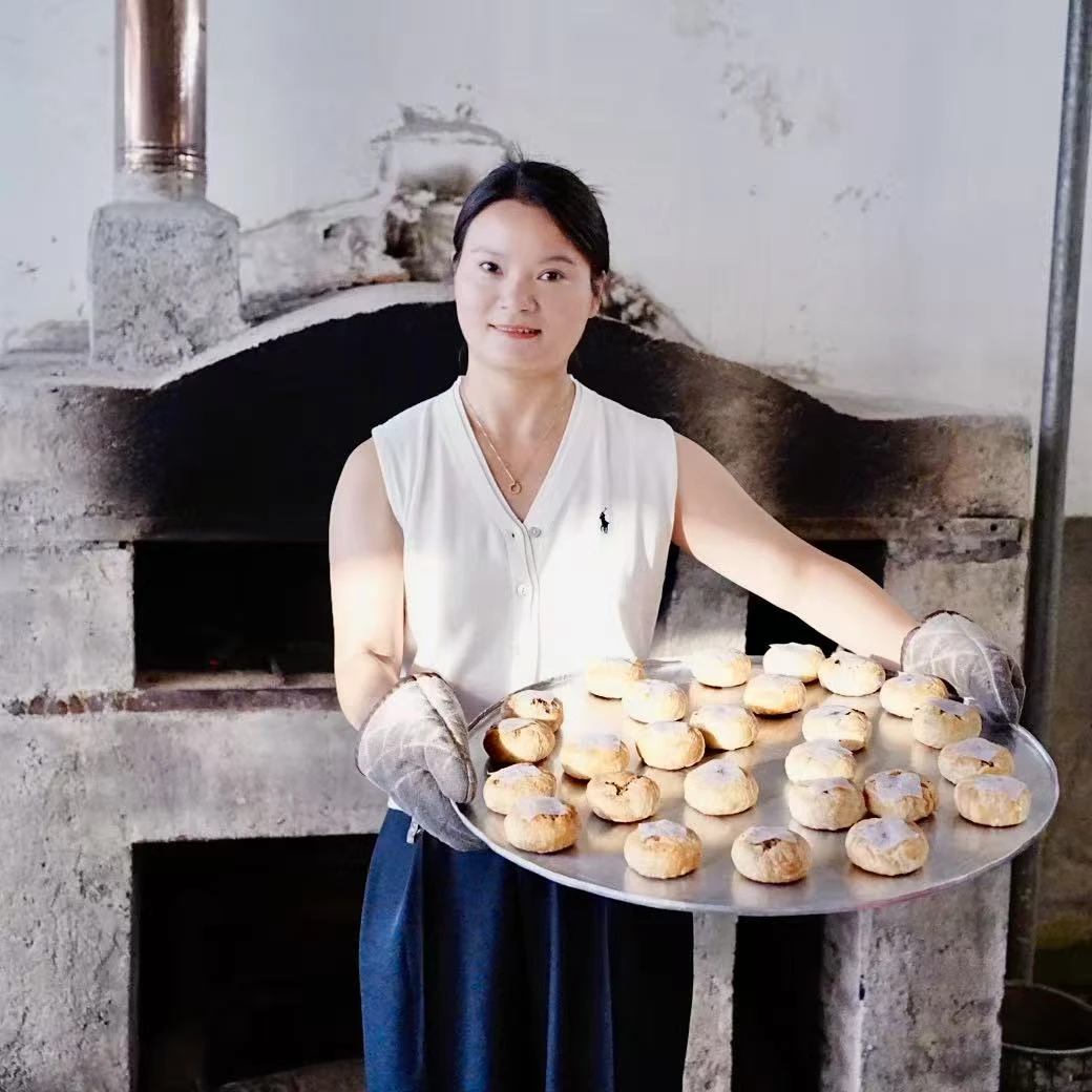 徽州姑娘推荐碳烤土做月饼筒6个装500克