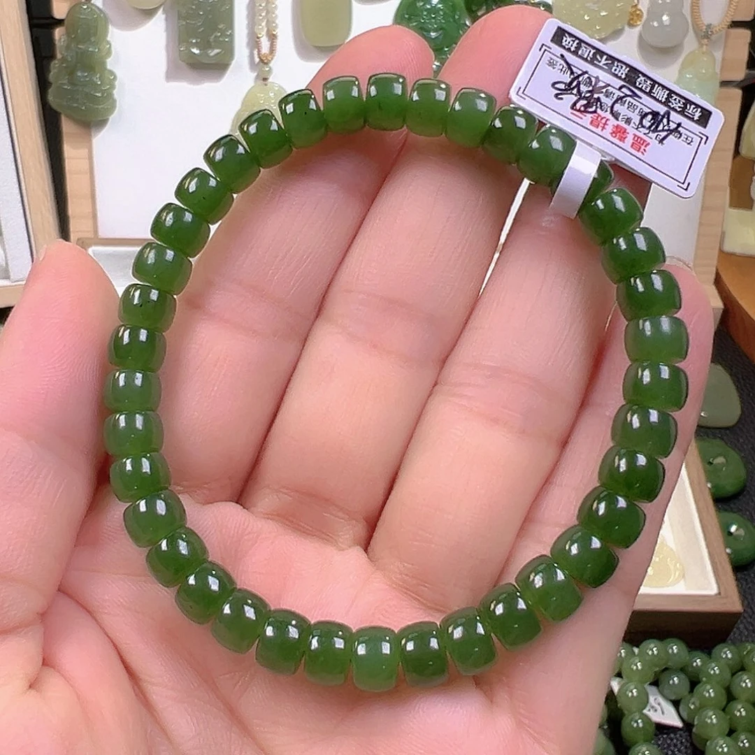 和田玉（碧玉）未镶嵌手链