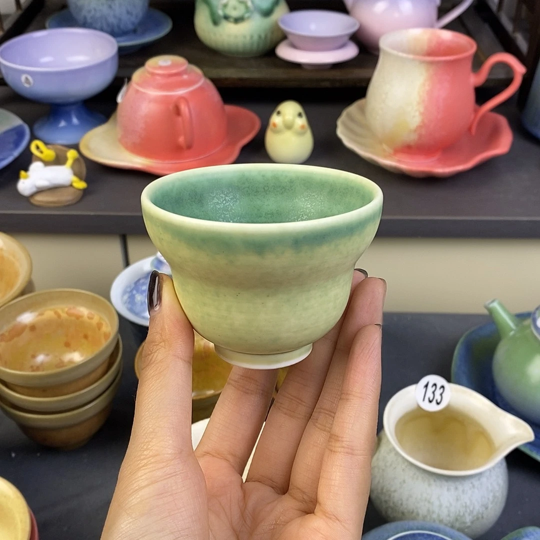景德镇高温颜色釉茶杯