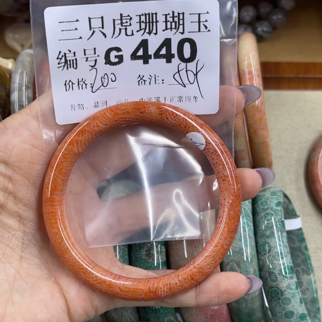 无***依硅化珊瑚（珊瑚玉）未镶嵌h