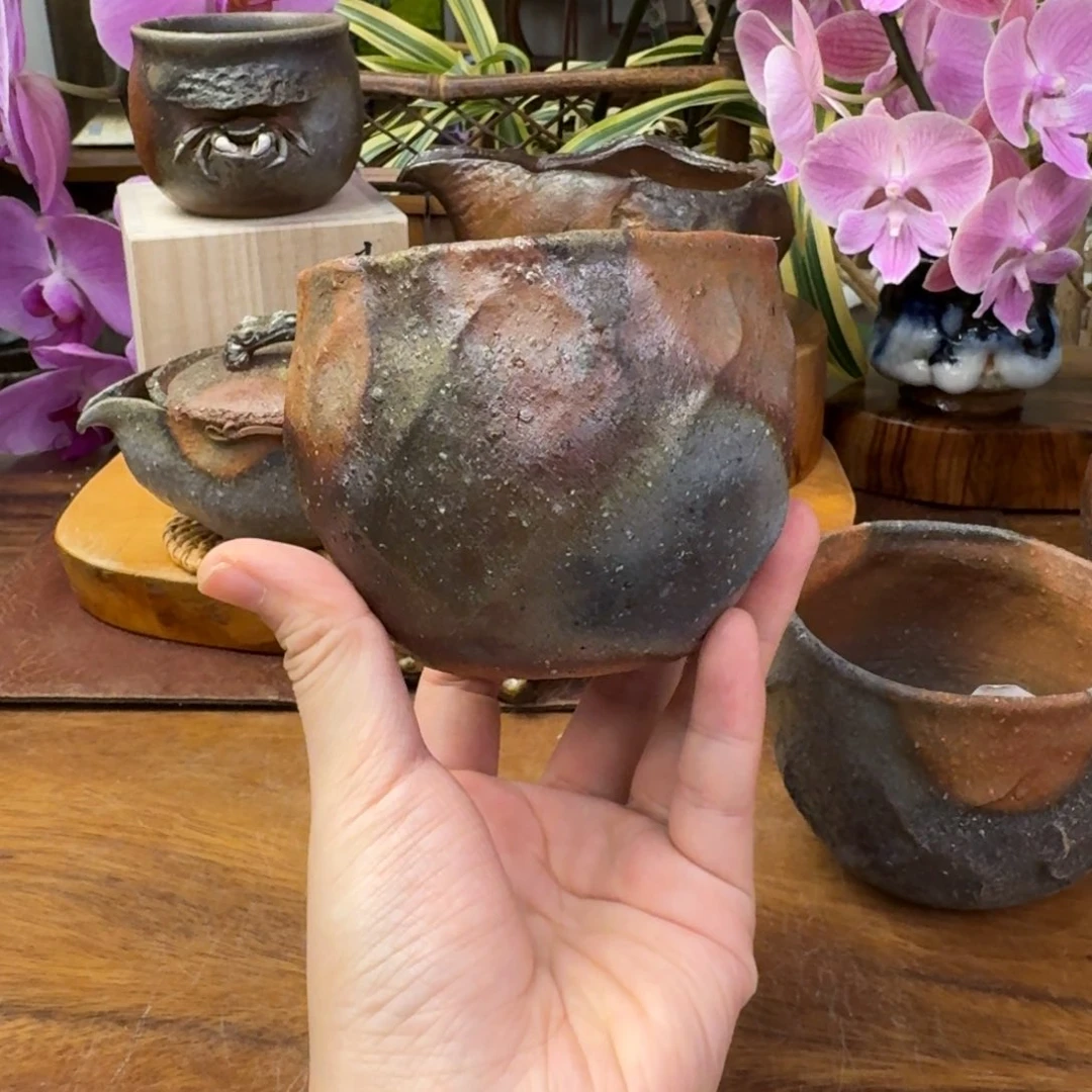 用***8二代原田陶月山土汤吞福利一口价