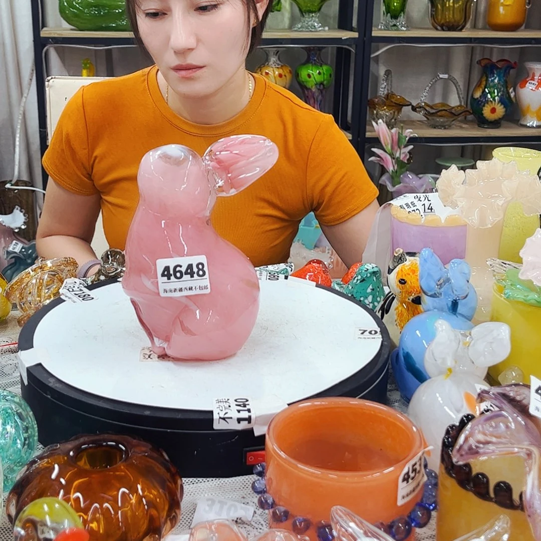 4648 家悦美居琉璃花瓶摆件