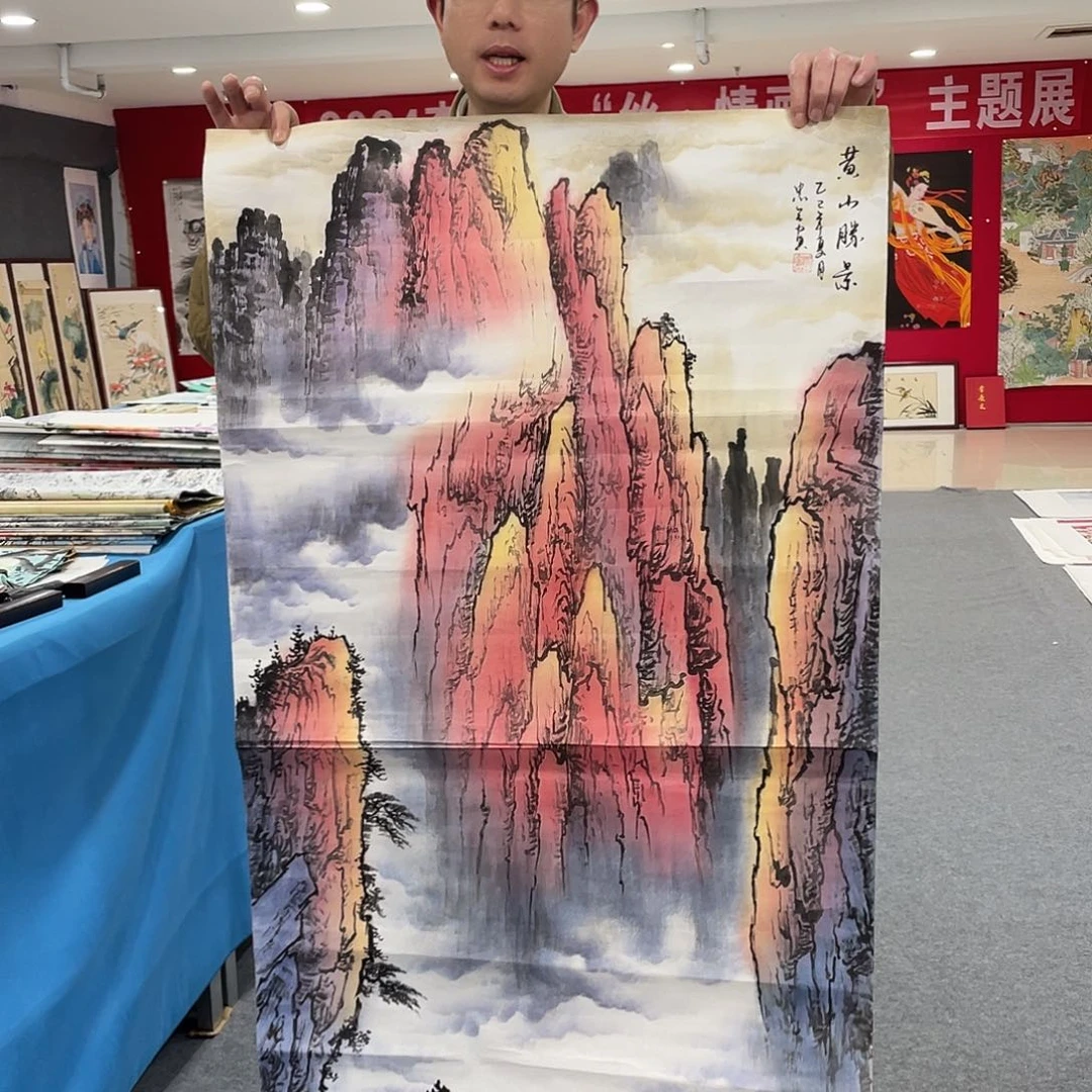 国画今天上午国画作品展示