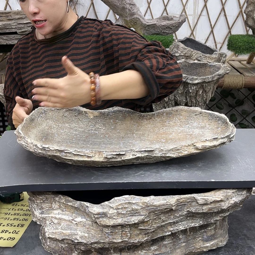 盆景盆异形花盆鱼缸w50