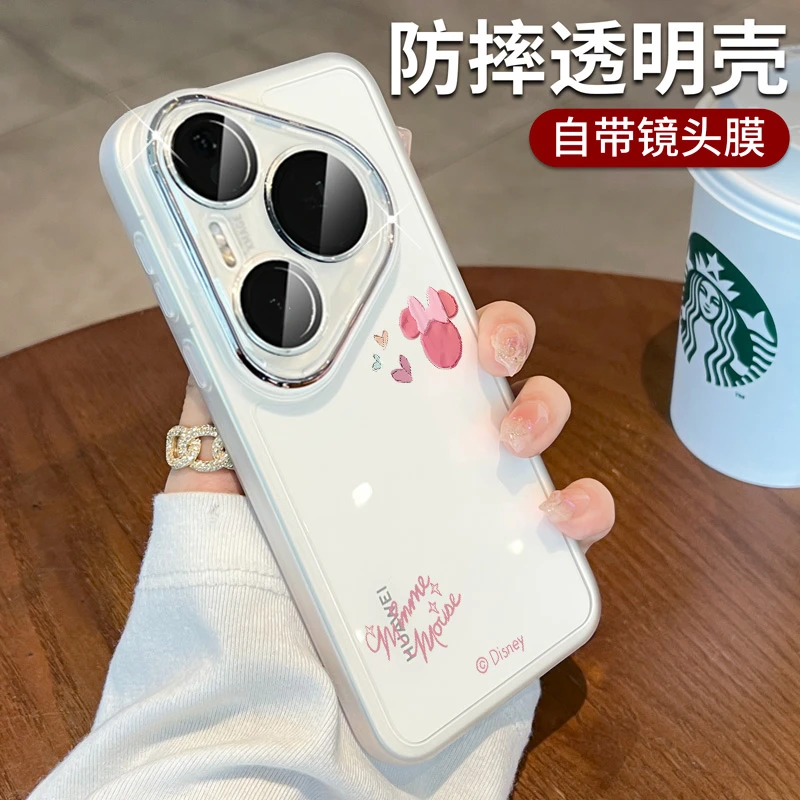 适用华为pura80pro手机壳镜头全包p80保护壳80ultra软壳透明卡通
